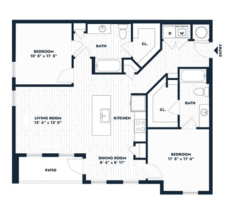 Alta Center Point Apartments in San Marcos, Texas B1 Floor Plan